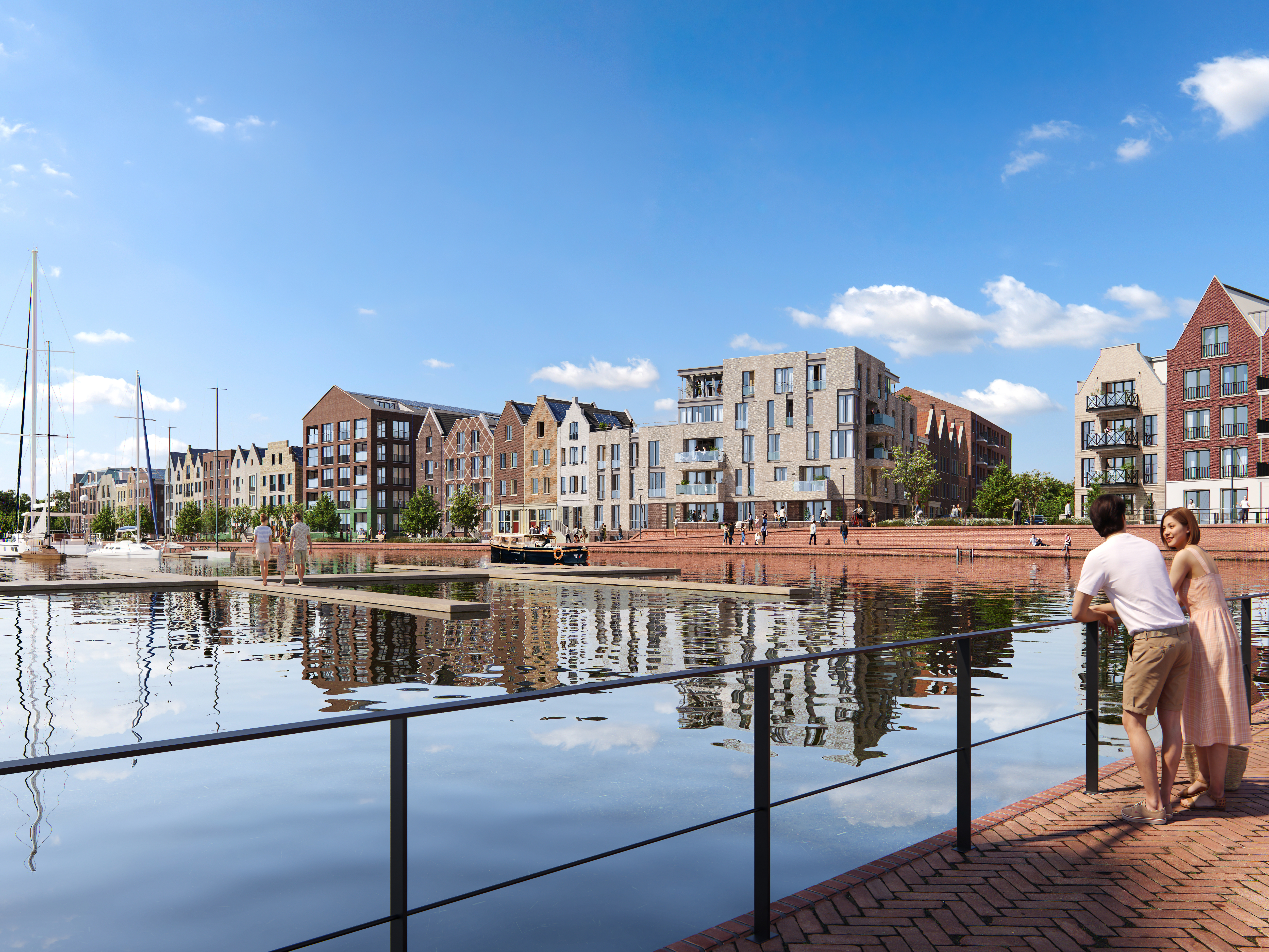 Volledige Waterzijde (Blok C Rechts Tot Blok N Links)